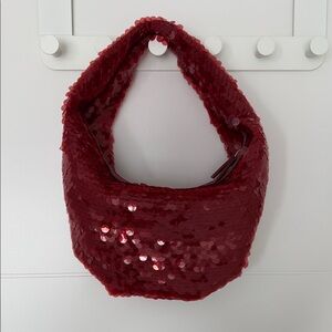 Marks & Spencer Shimmering Red Sequin Shoulder Bag